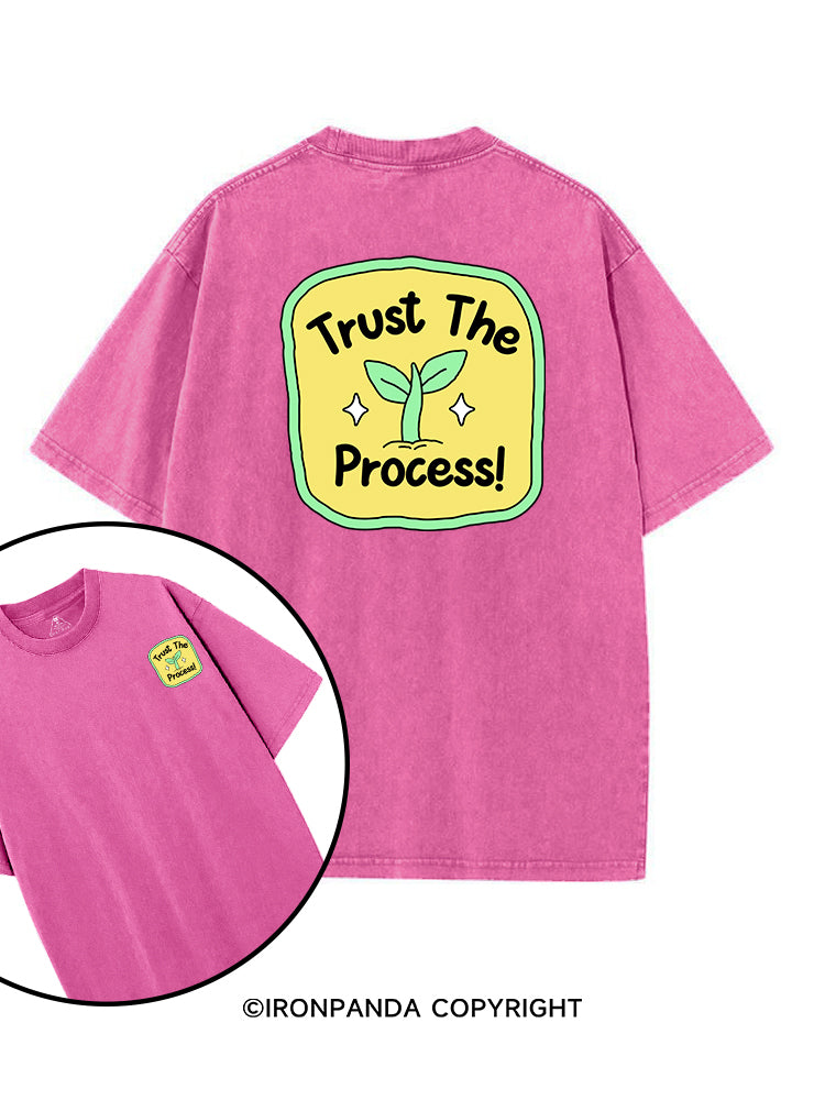 TRUST THE PROCESS! printed Gym Shirt