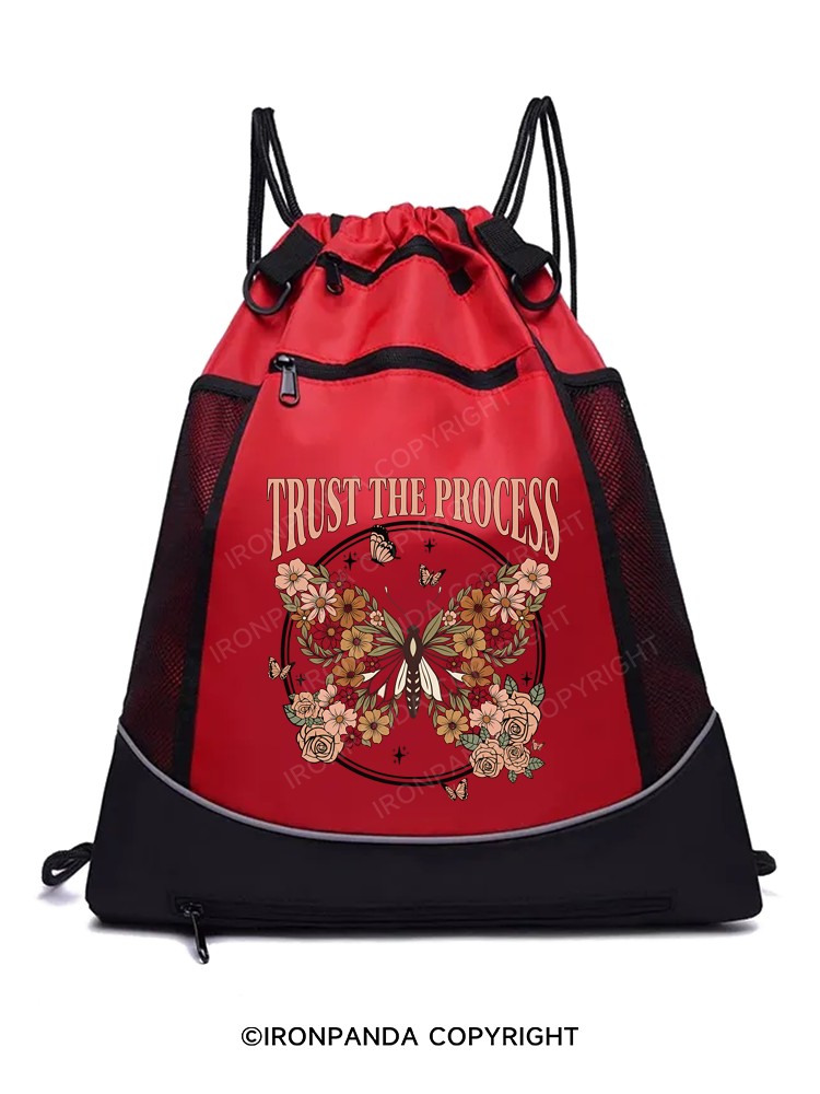 TRUST THE PROCESS Gym Drawstring Bag