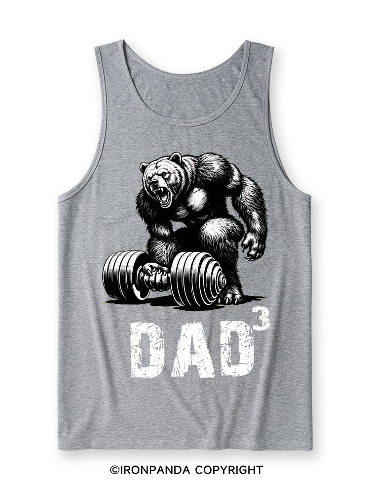 Dad Bear Ultra Soft Heather Tank