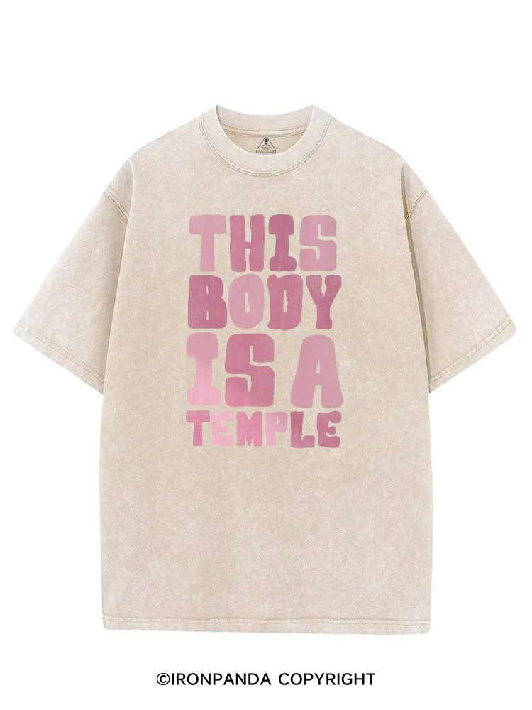 THIS BODY IS A TEMPLE VINTAGE GYM SHIRT