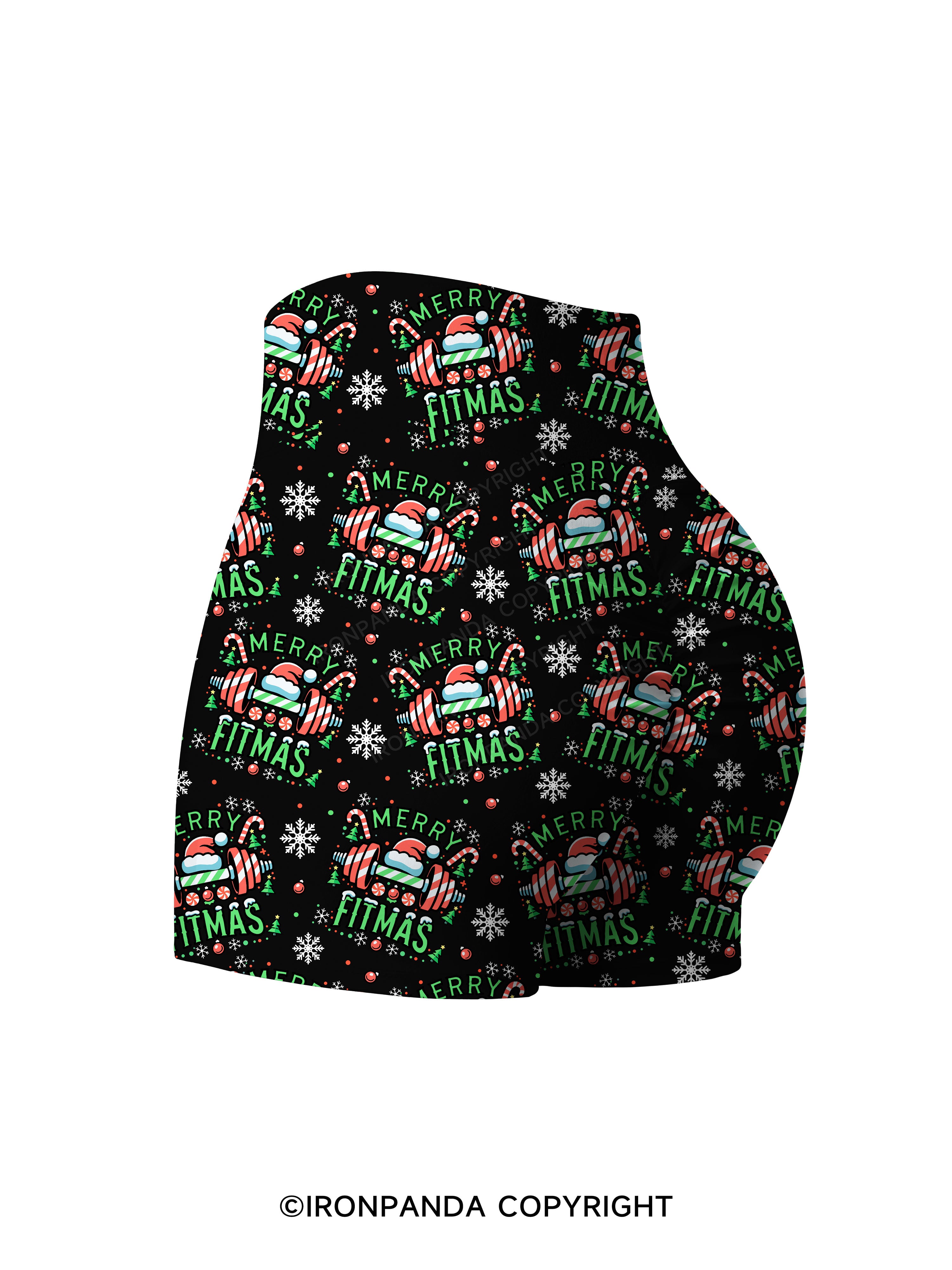 MERRY FITMAS Printed Yoga Shorts