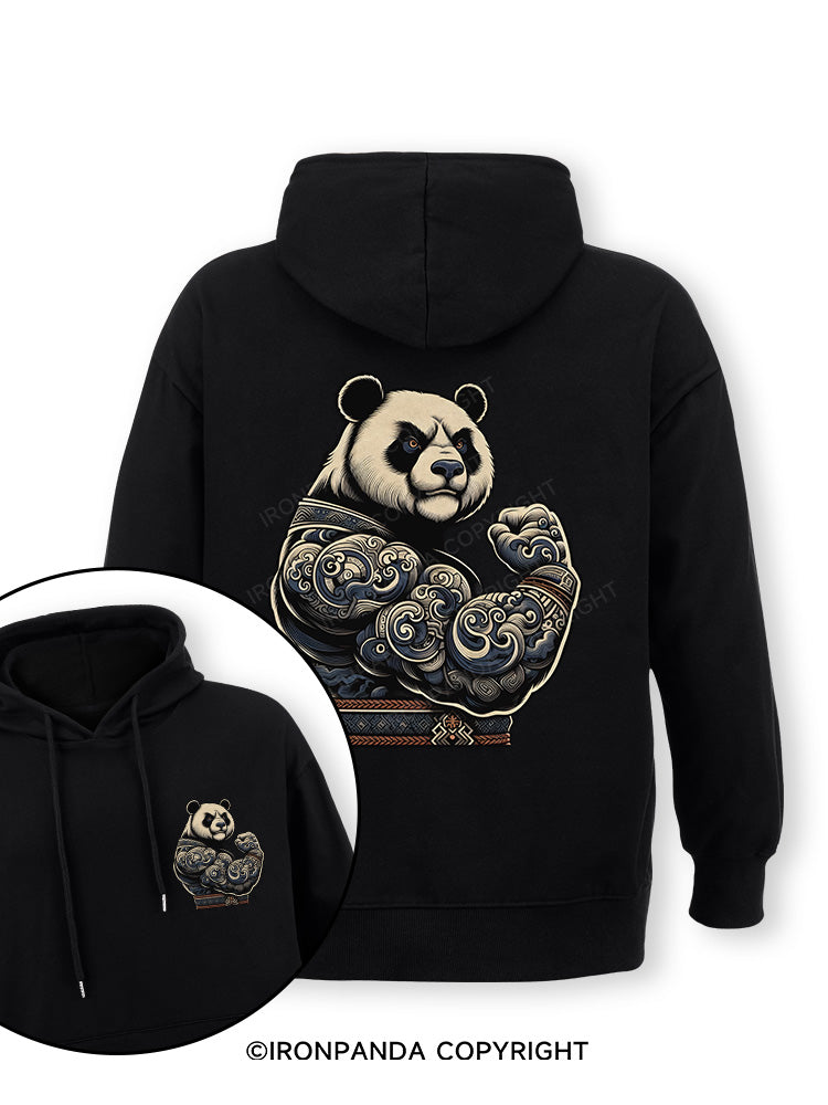 strong panda Double-Sided Printed Classic Gym Hoodie