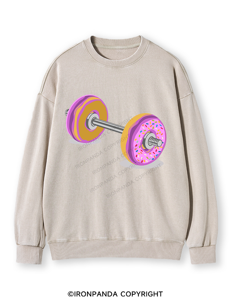 DONUT BARBELL Washed Sweatshirt