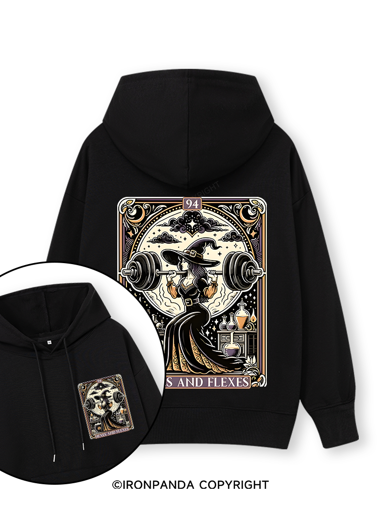 HEXES AND FLEXES Double-Sided Printed Classic Gym Hoodie