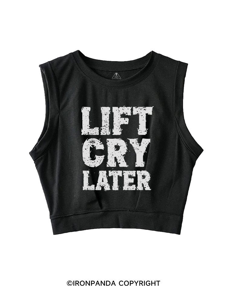 LIFT CRY LATER SLEEVELESS CROP TOPS