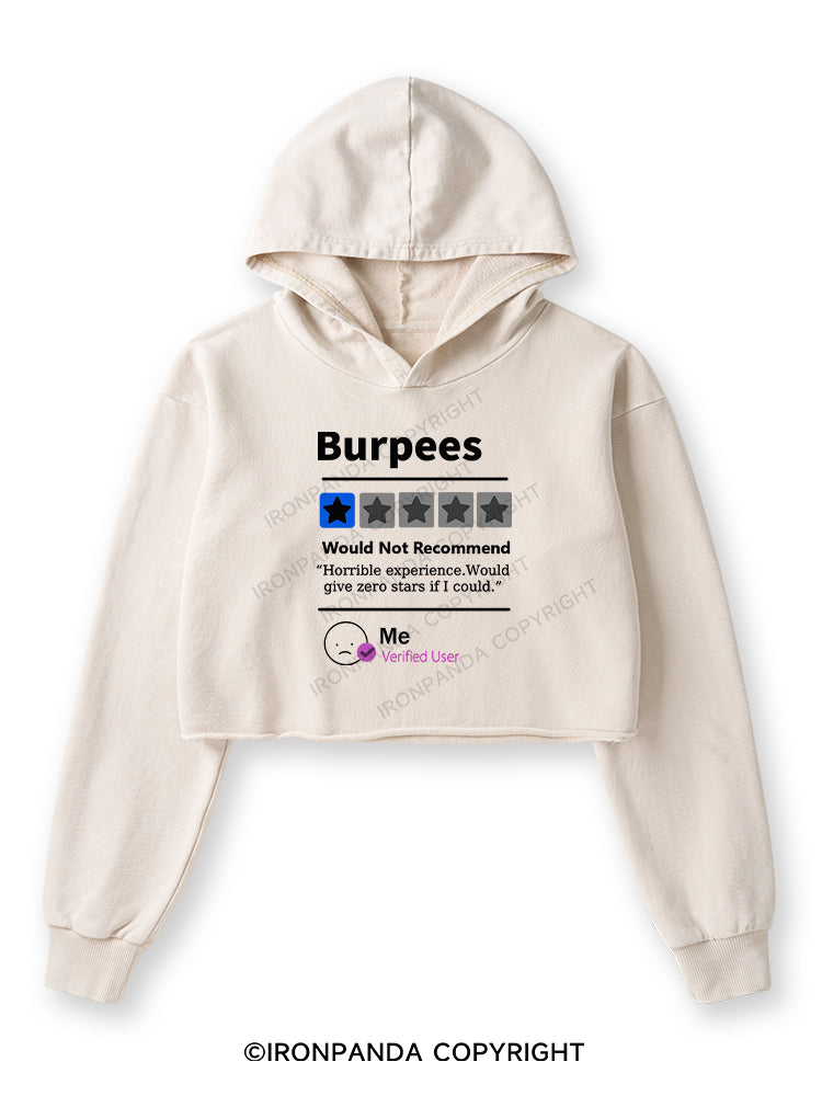 BURPEES REVIEWED Washed Crop Hoodie