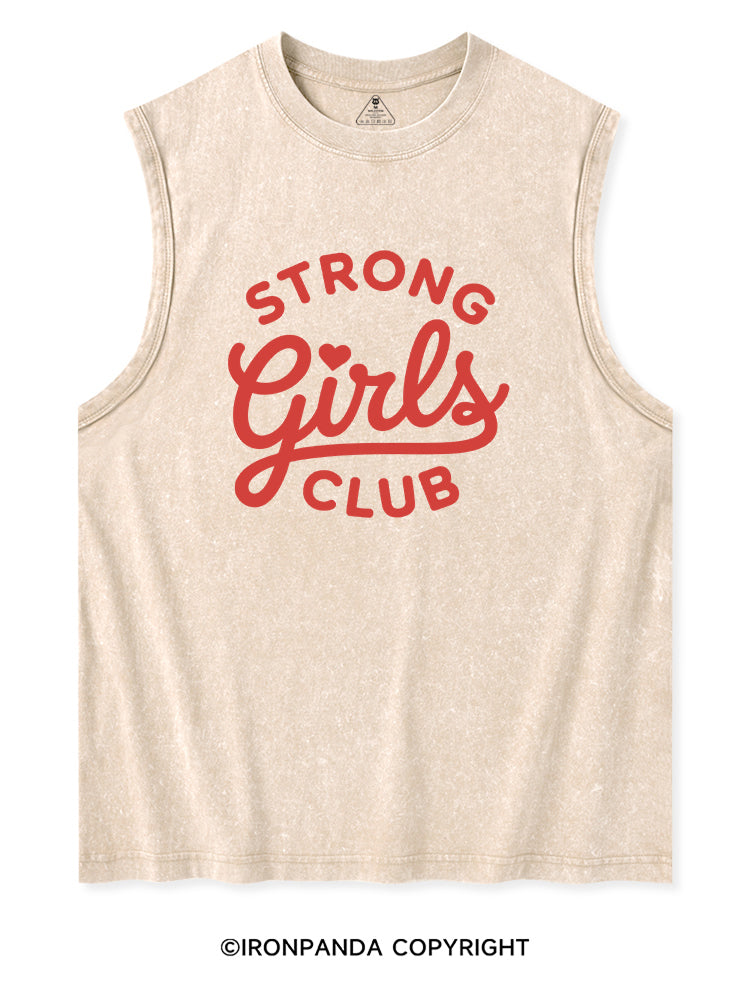 STRONG GIRLS CLUB POSITIVE GYM VIBE Washed Tank