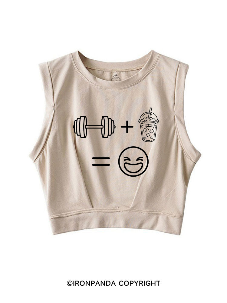 LIFT + SIP = HAPPY SLEEVELESS CROP TOPS