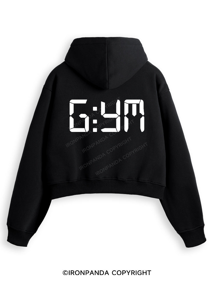 G:YM Fleece Crop Zip Up Hoodie
