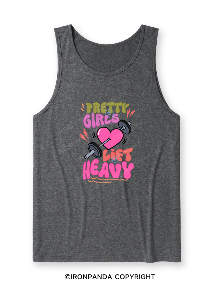 PRETTY GIRLS LIFT HEAVY Ultra Soft Heather Tank