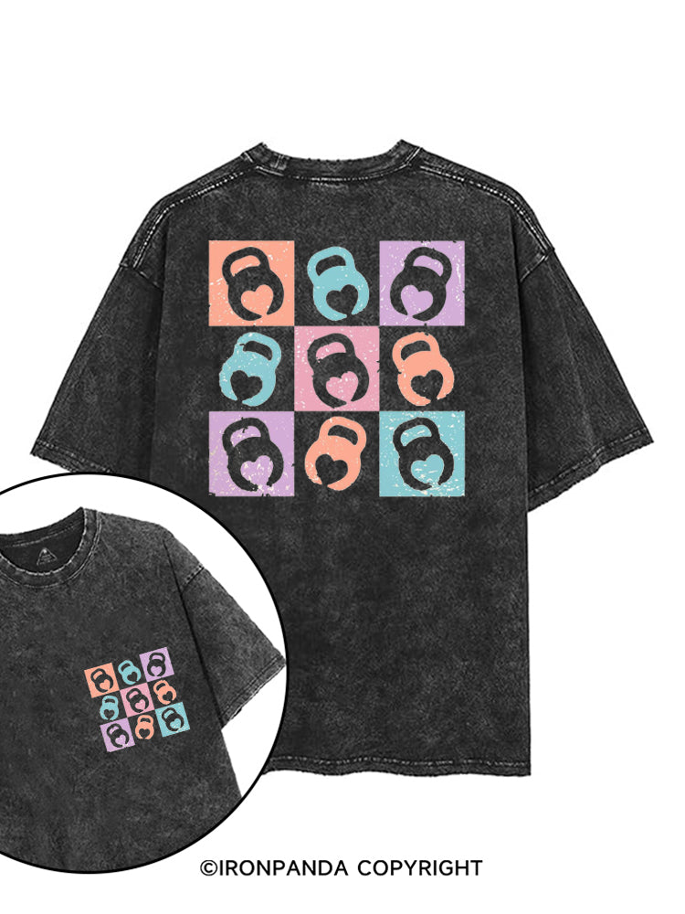 COLORS KETTLEBELL HEART printed Gym Shirt