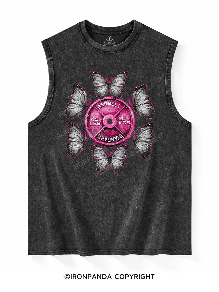 Barbell Butterfly Washed Tank