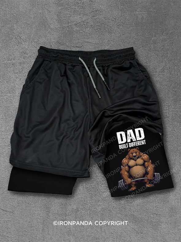 Dad Built Different Performance Training Shorts