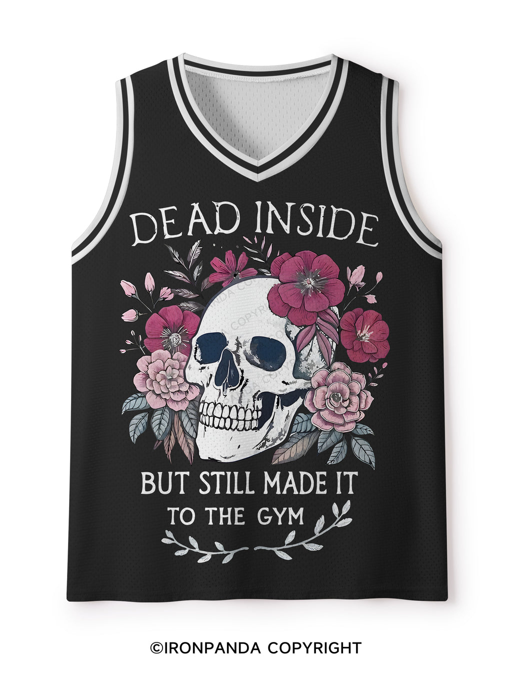 DEAD INSIDE BUT STILL MADE IT TO THE GYM Mesh Tank Top