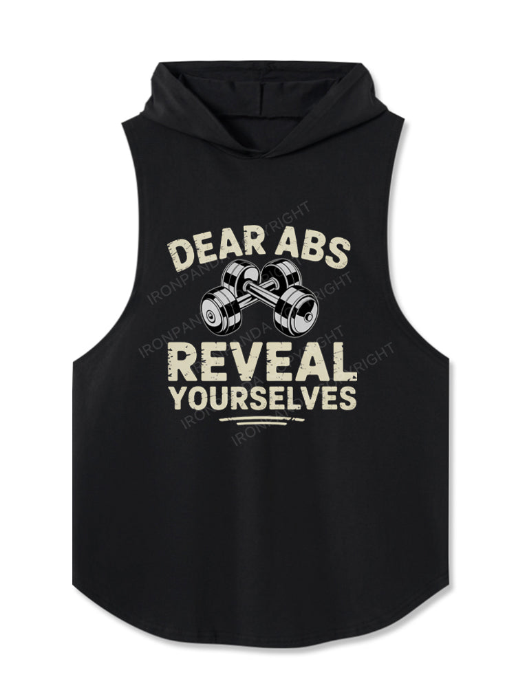 Dear Abs Reveal Yourself Hooded Tank