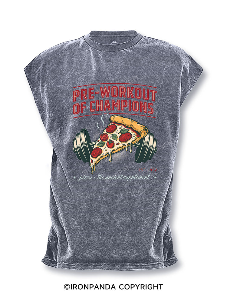 Pizza Supplement Barbellredbubble Cut Off Tank