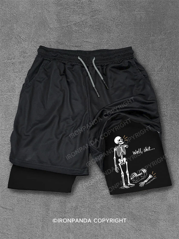 Well Shit Skeleton Performance Training Shorts
