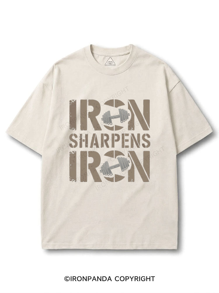 IRON SHARPENS COTTON PUMP COVER