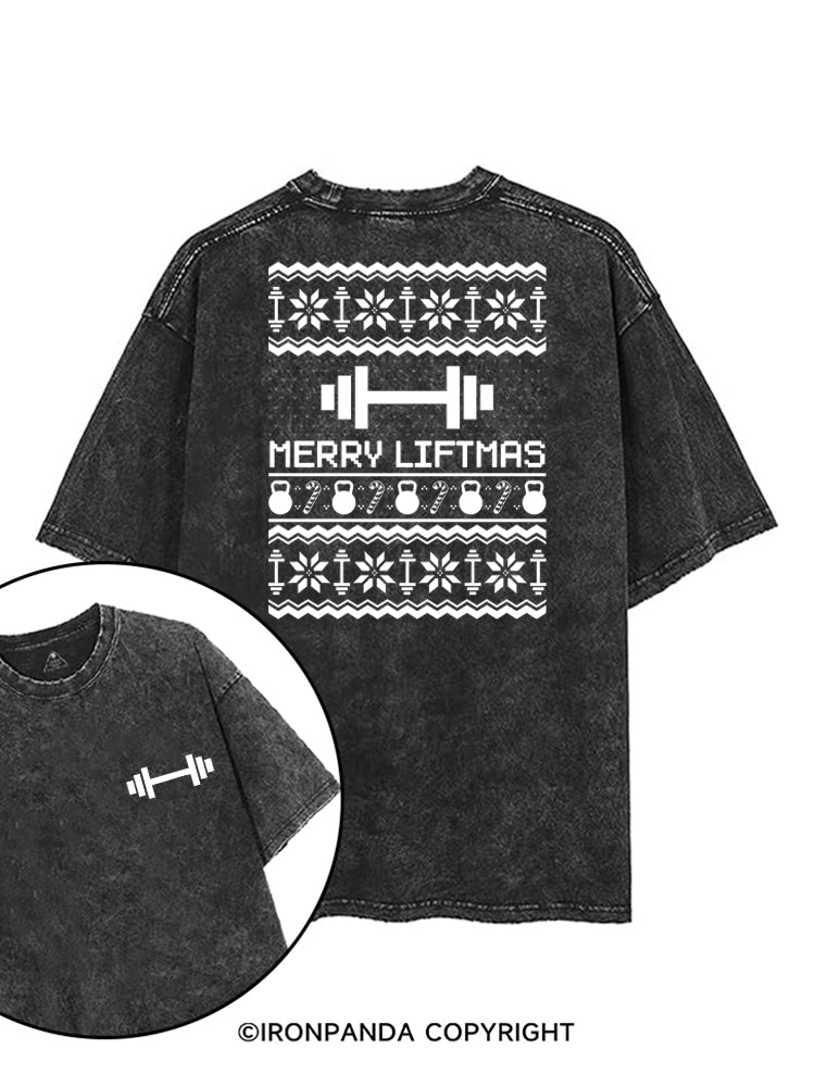 MERRY LIFTMAS FUNNY WORKOUT printed Gym Shirt