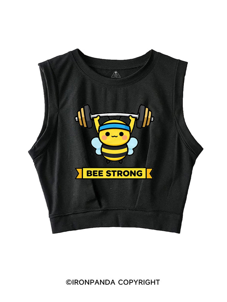 Honey Bee Strong SLEEVELESS CROP TOPS