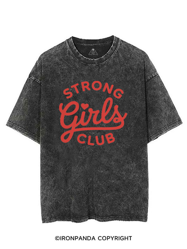 STRONG GIRLS CLUB POSITIVE GYM VIBE VINTAGE GYM SHIRT