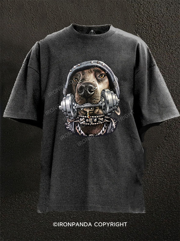 Pit Bull Washed Gym Shirt