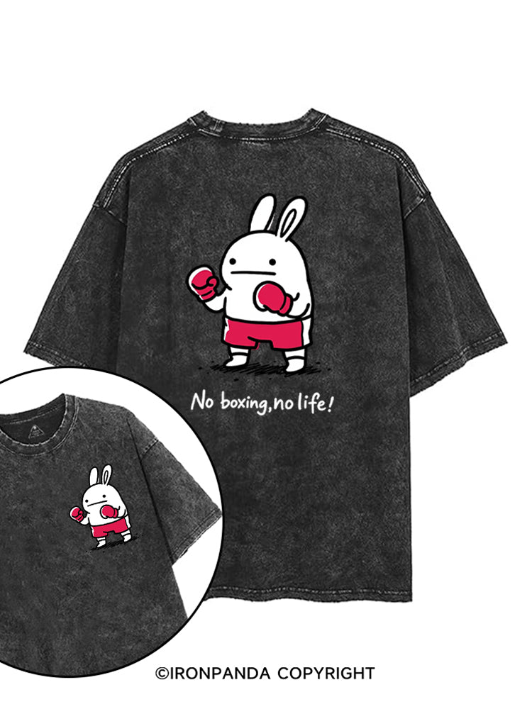No Boxing No Life printed Gym Shirt