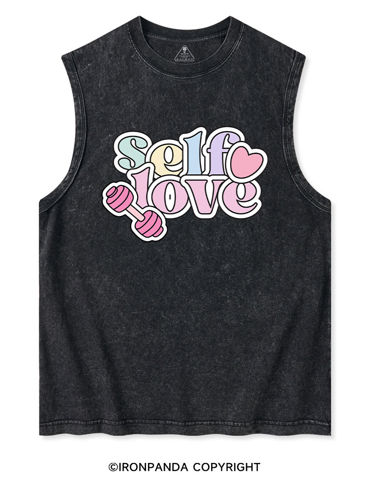SELF LOVE GYM Washed Tank