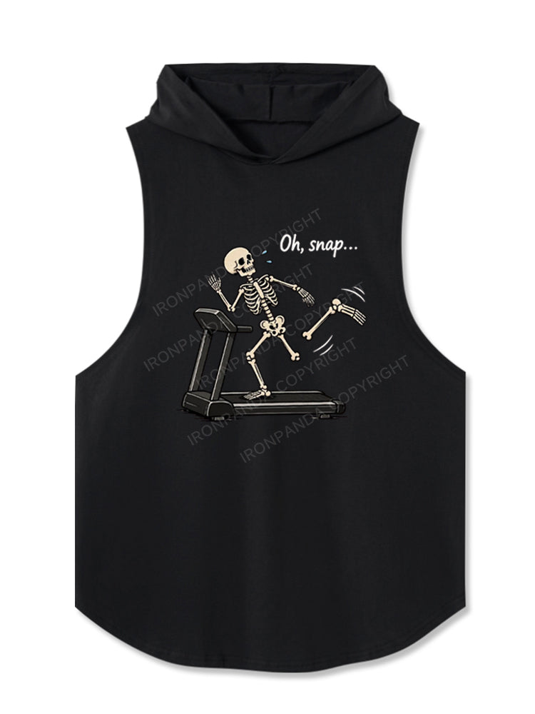 Oh Snap Funny Skeleton Hooded Tank
