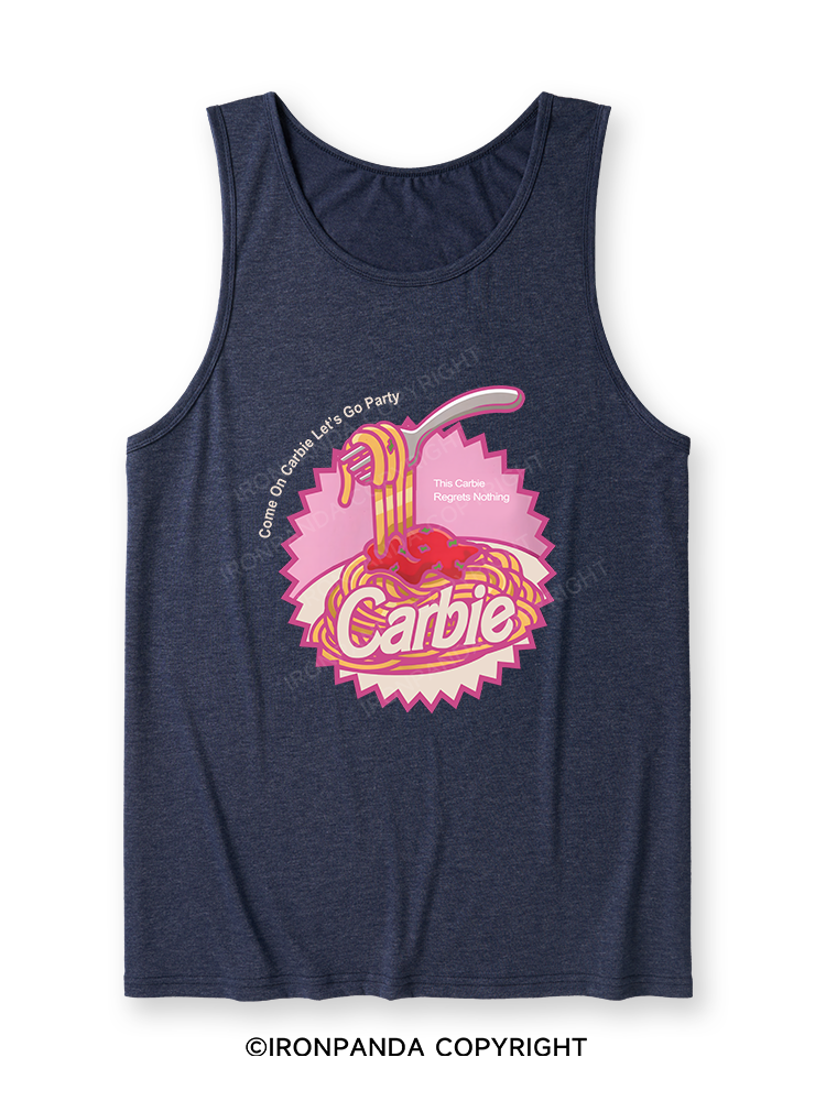 Carbie I Love Carbs Bread Pasta Pizza Ultra Soft Heather Tank