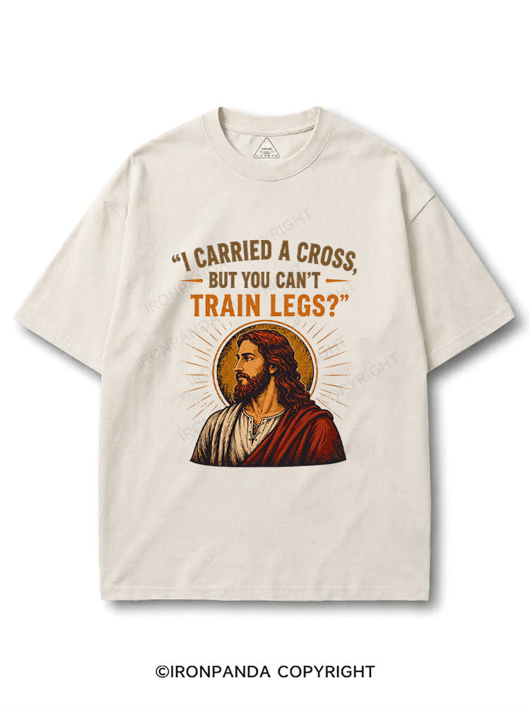 I Carried A Cross But You Can't Train Legs Funny Jesus COTTON PUMP COVER