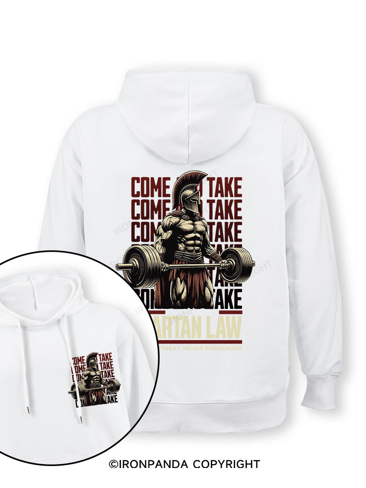 spartan law Double-Sided Printed Classic Gym Hoodie