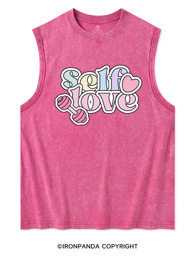 SELF LOVE GYM Washed Tank