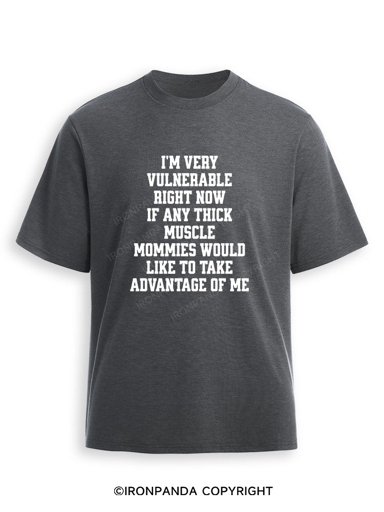 I'm very vulnerable right Ultra Soft Heather T-Shirt