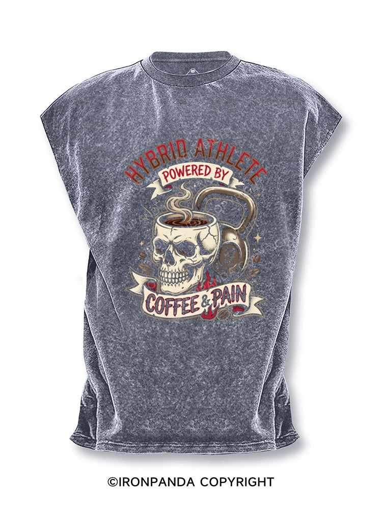 Hybrid Athlete Fitness Skull Kettlebell Workout Cut Off Tank