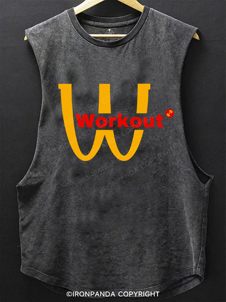 Workout Fitness Scoop Bottom Cotton Tank