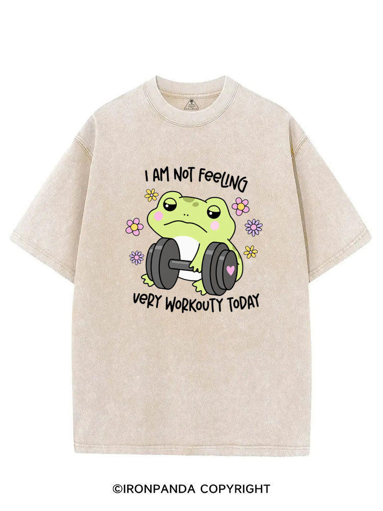 I AM NOT FEELING VERY WORKOUTY TODAY VINTAGE GYM SHIRT