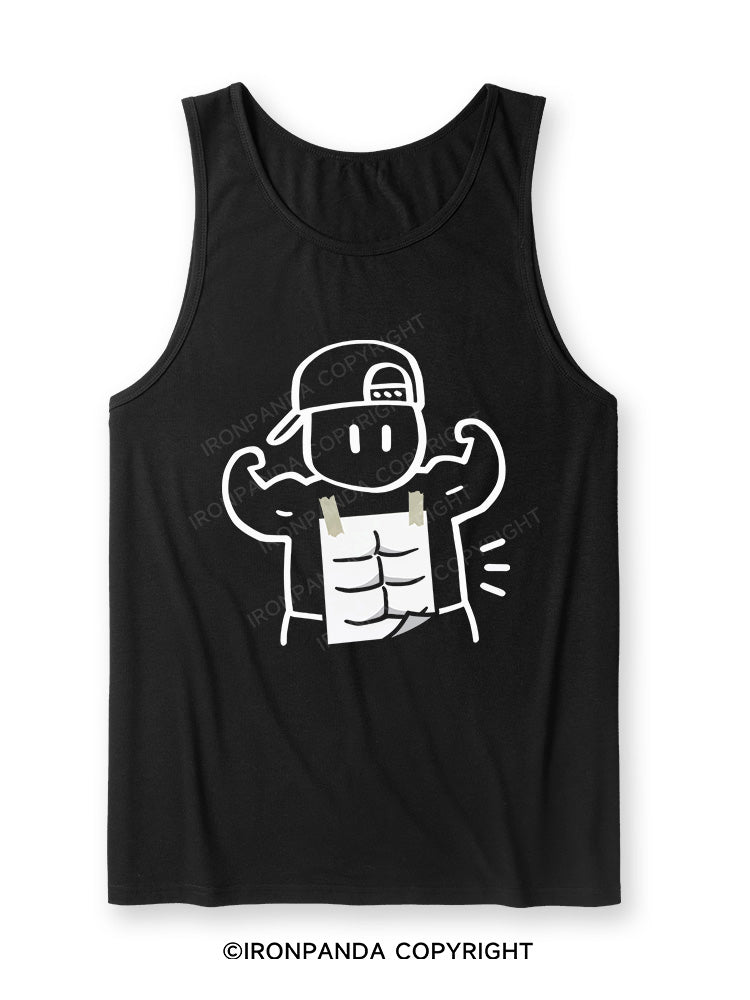 Look at my abs! Ultra Soft Heather Tank