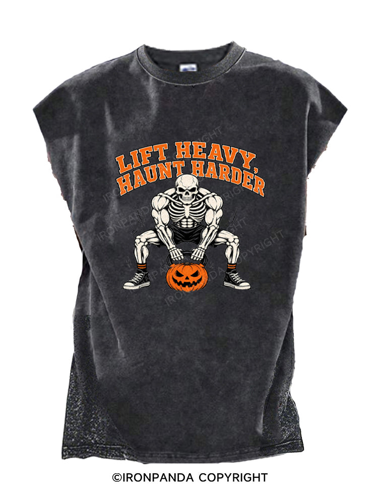 Lift Heavy Haunt Harder Cut Off Tank