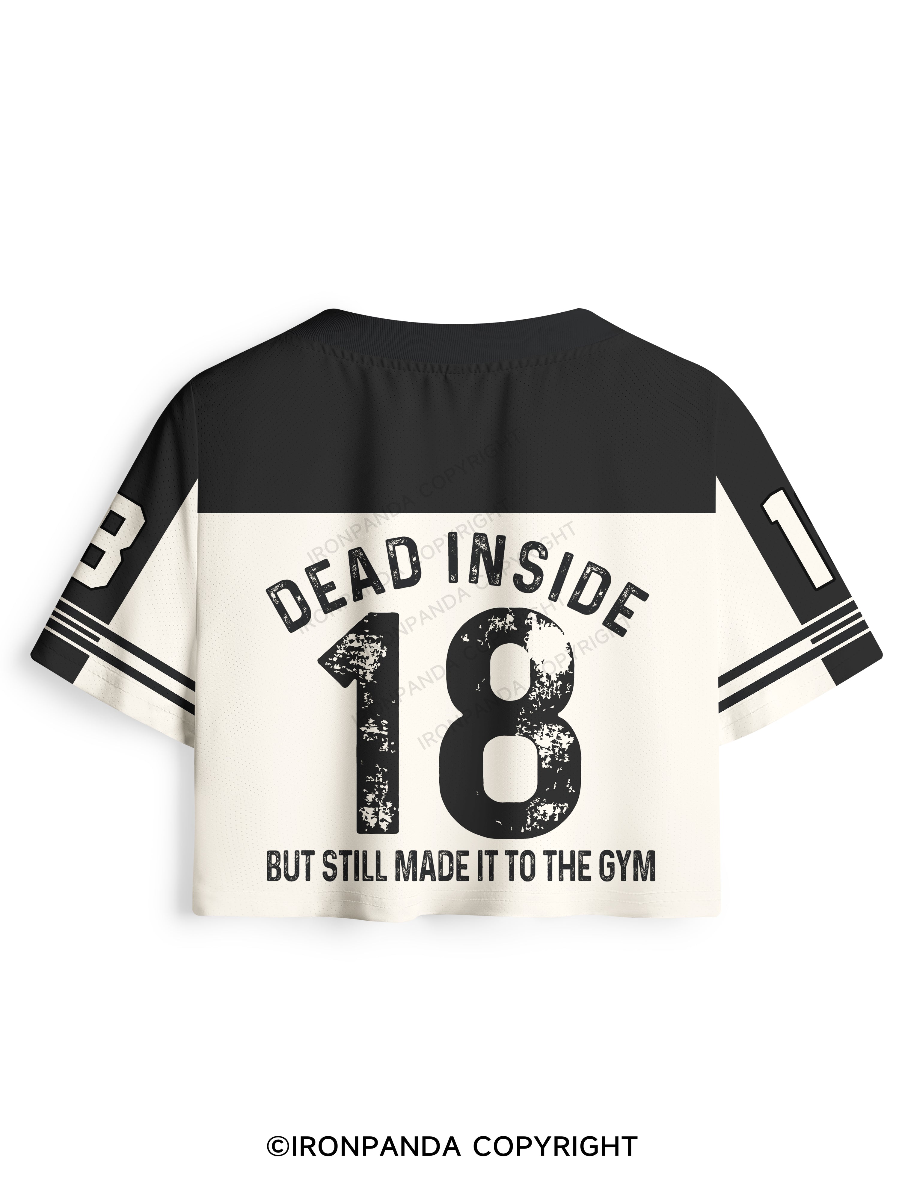 DEAD INSIDE BUT STILL MADE IT TO THE GYM SKELETON Pro Mesh Jersey