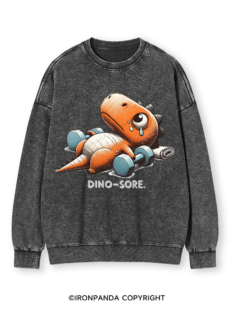 DINO-SORE AFTER WORKOUT Washed Sweatshirt