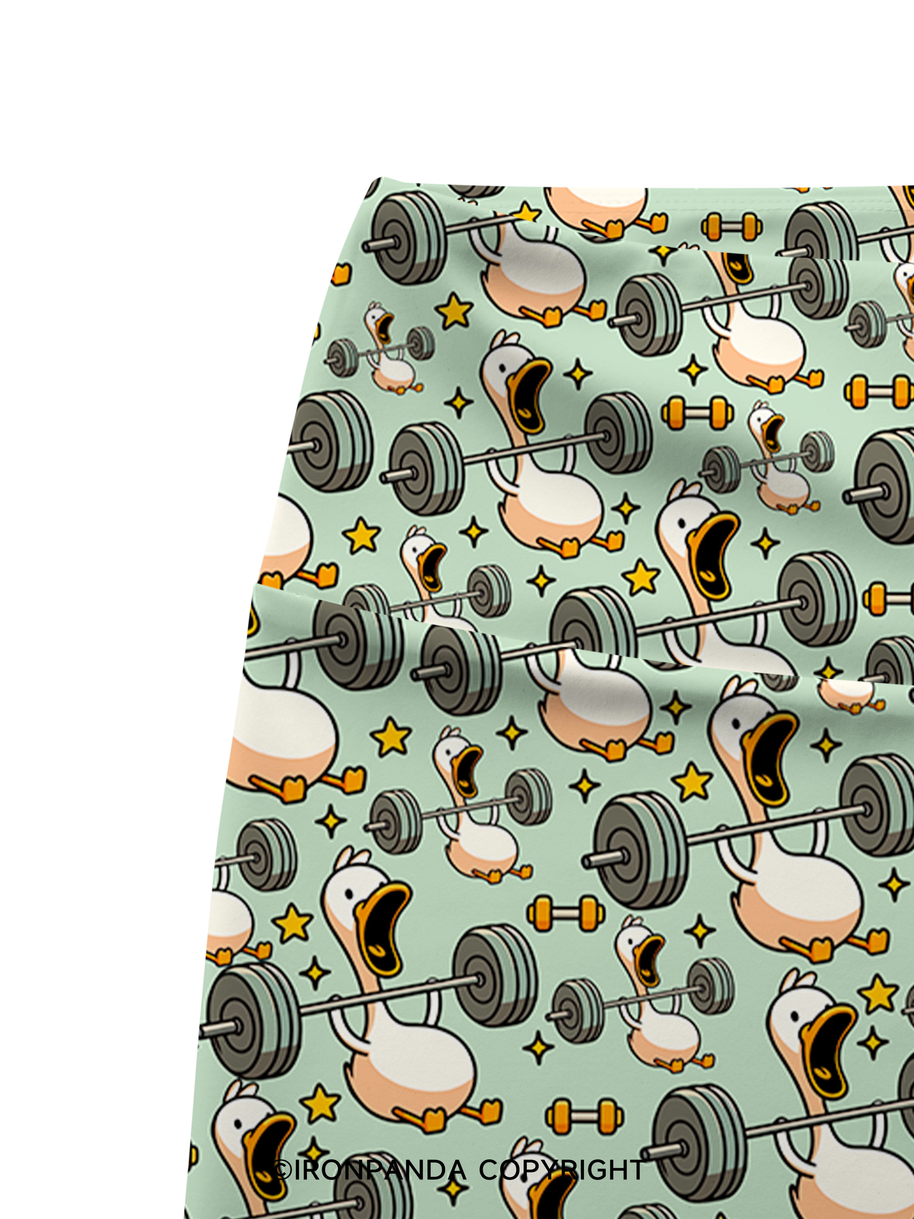 IF I DIE I DIE Printed Yoga Cycling Shorts