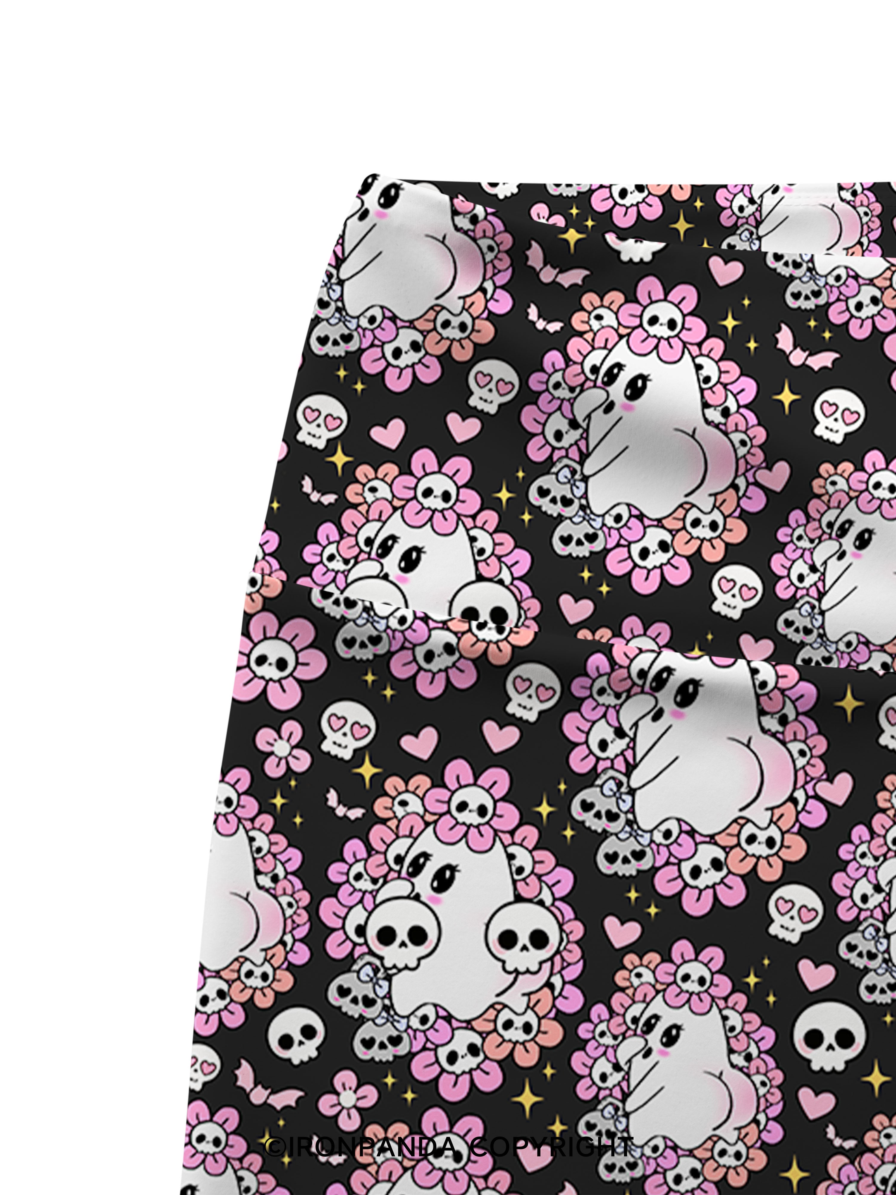 BOO‑TYLICIOUS Printed Yoga Cycling Shorts