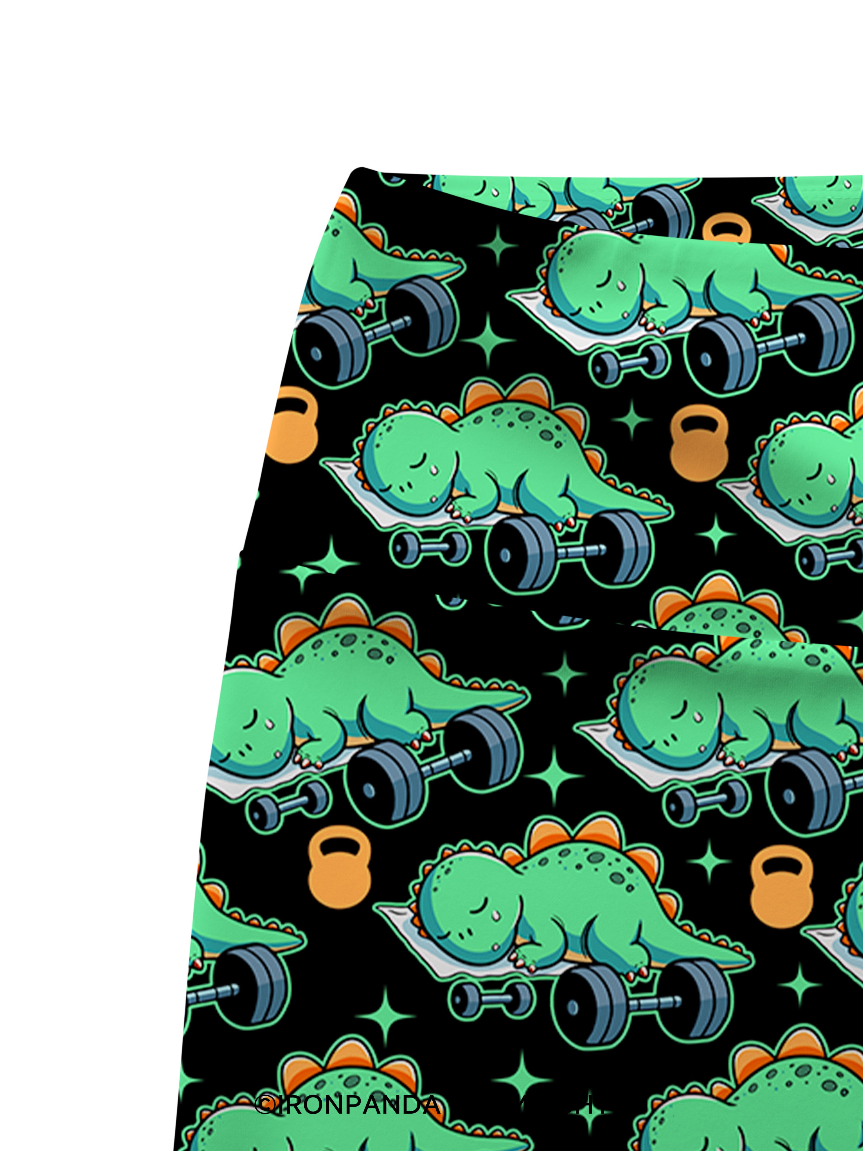 Dino-Sore Sleep Printed Yoga Cycling Shorts