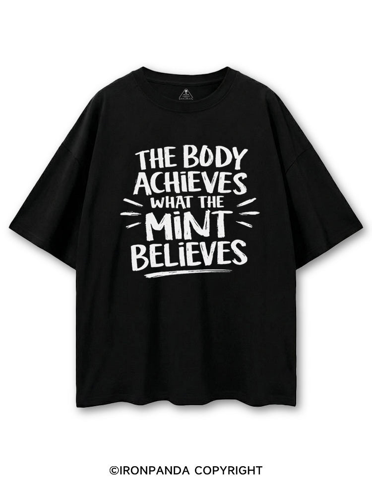THE BODY ACHIEVES WHAT THE MINT BELIEVES COTTON PUMP COVER