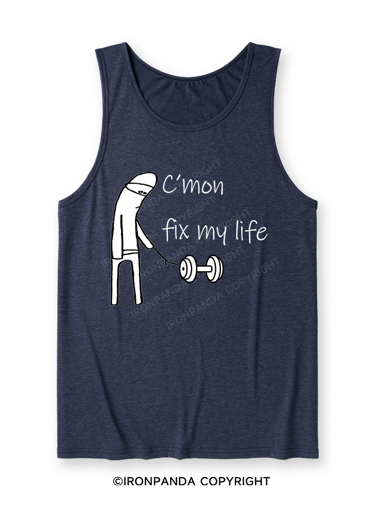 c‘mon fix my life Washed Ultra Soft Heather Tank
