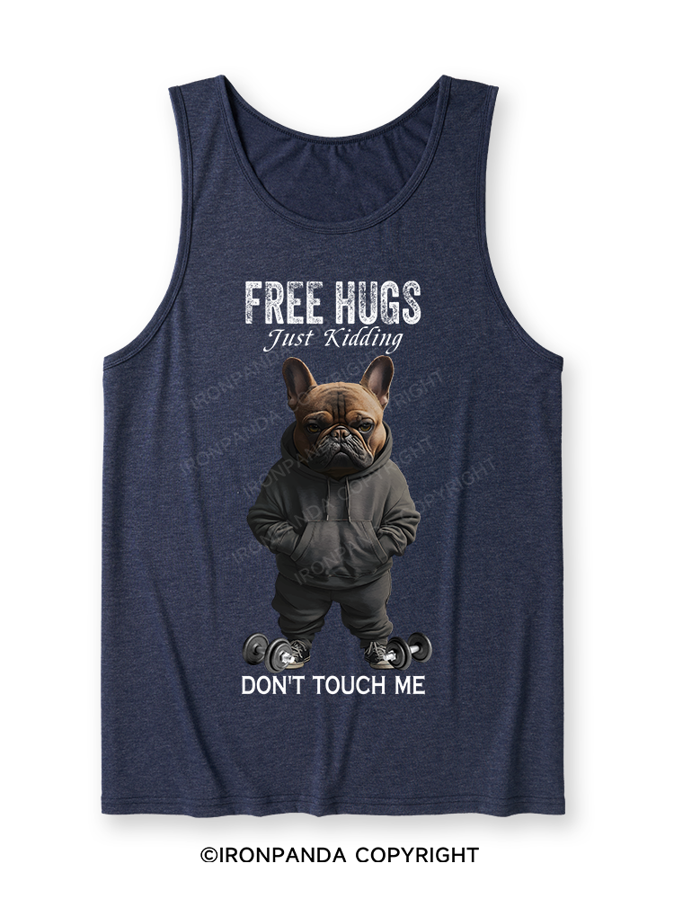 free hugs bulldog Ultra Soft Heather Tank