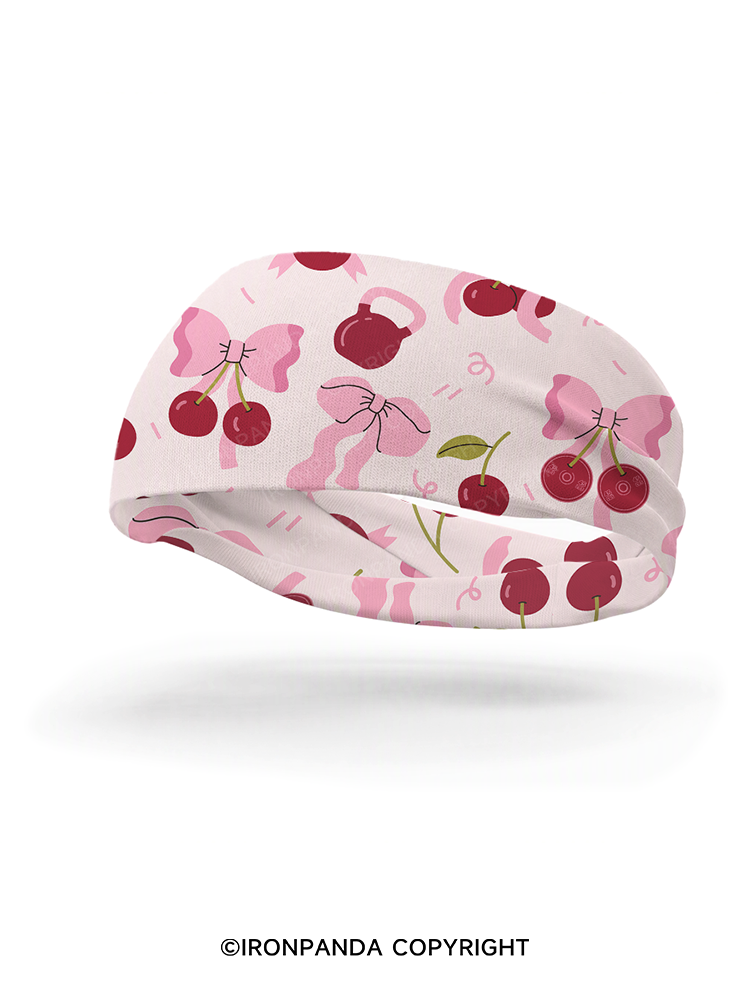 Pink Cherry Gym Headband