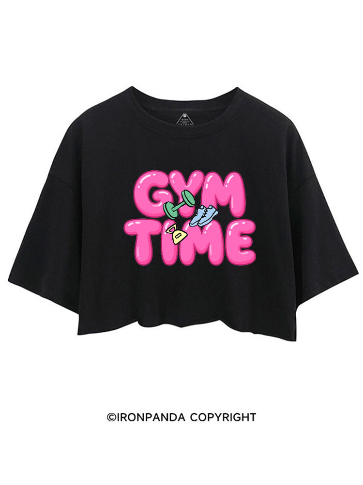 Gym Time Pink Bubble CROP TOPS
