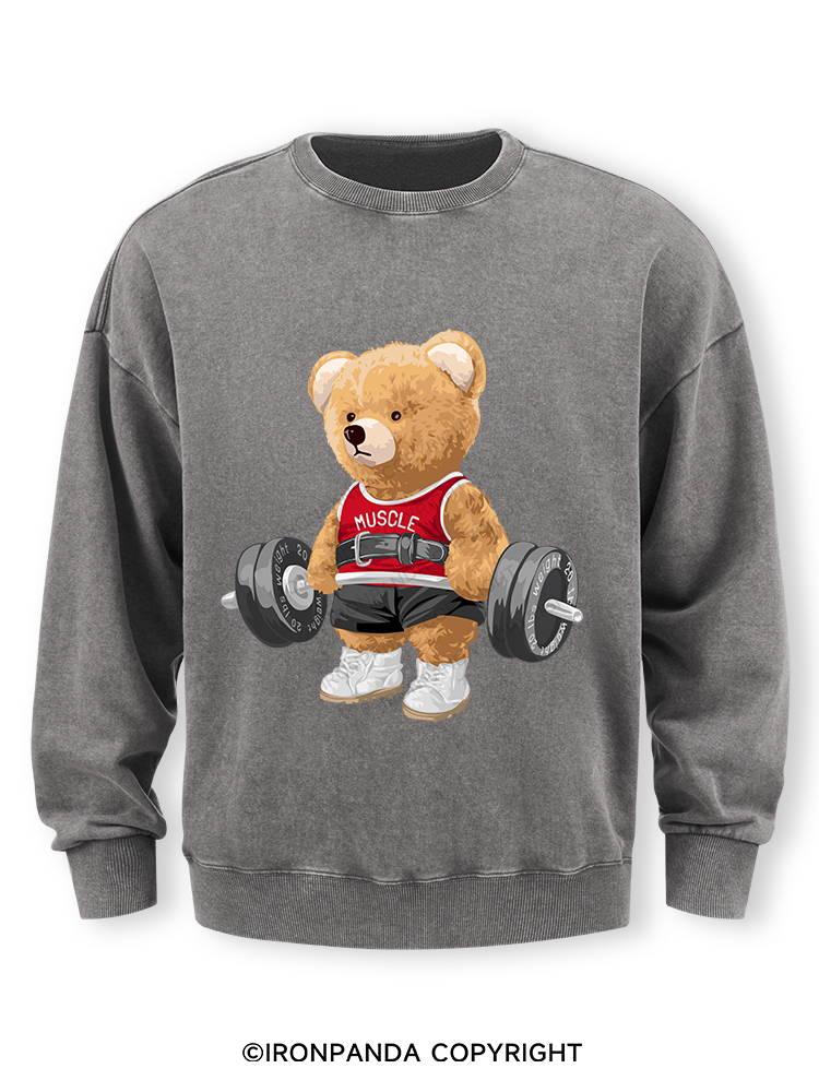 EXERCISE BEAR Washed Sweatshirt